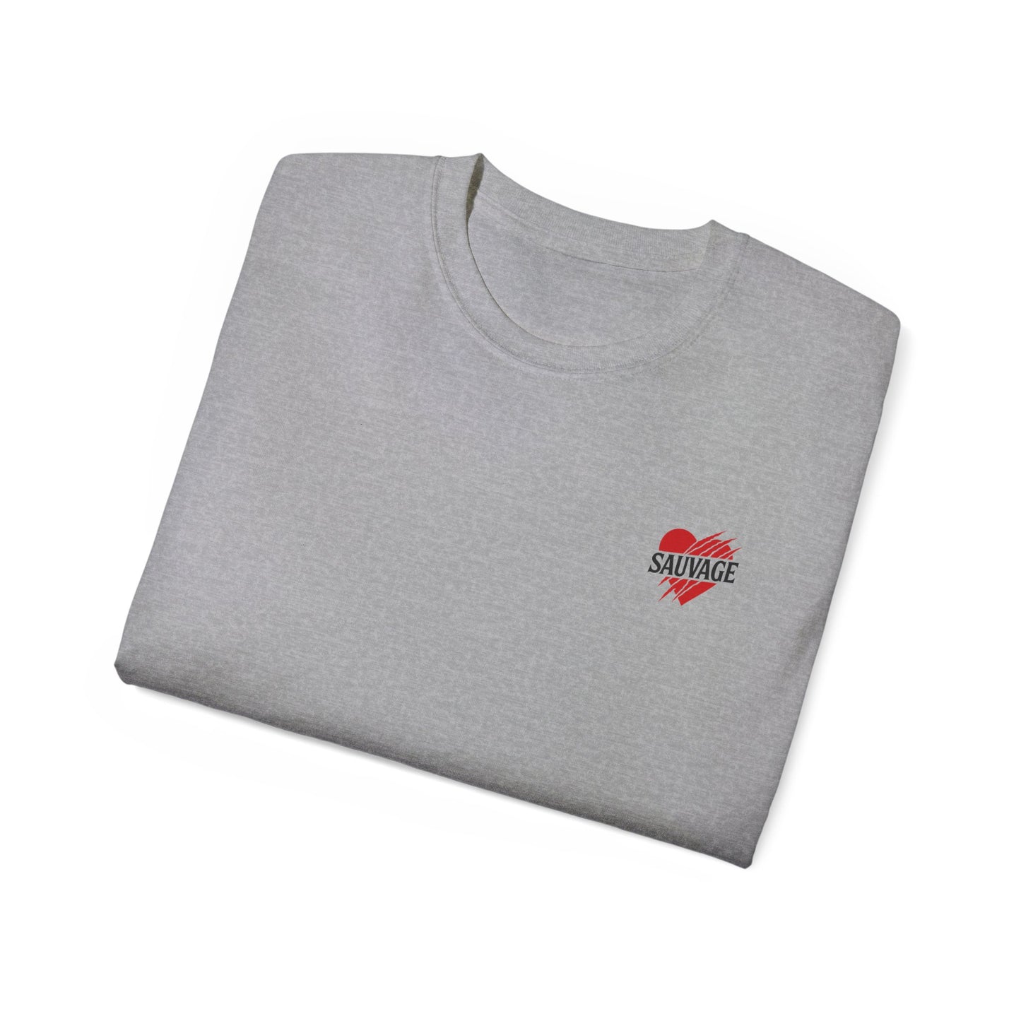 T-shirt SAUVAGE – Coeur sauvage (rouge/noir)