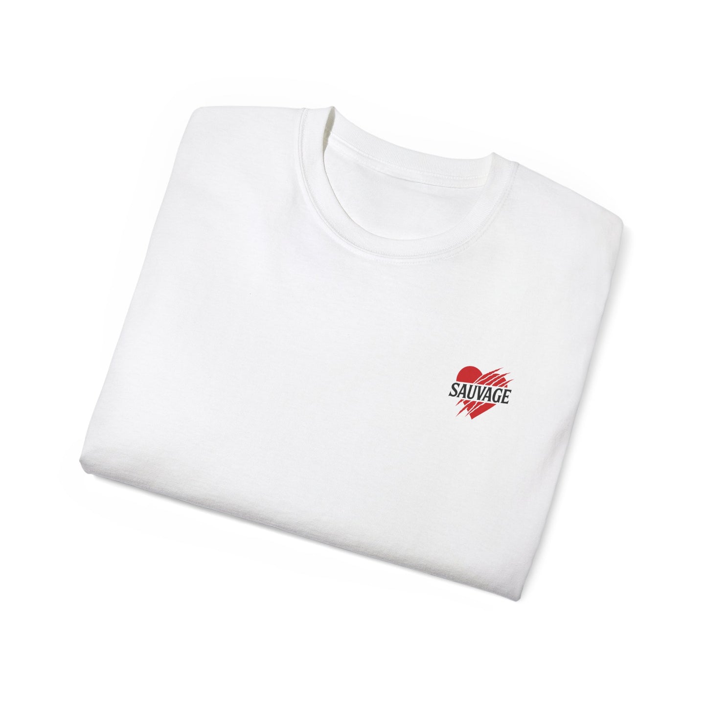 T-shirt SAUVAGE – Coeur sauvage (rouge/noir)